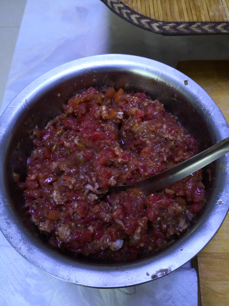 西红柿饺子馅的做法