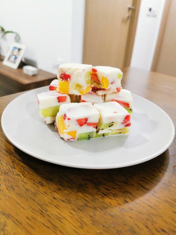 『健康无糖版 | 水果酸奶冰』