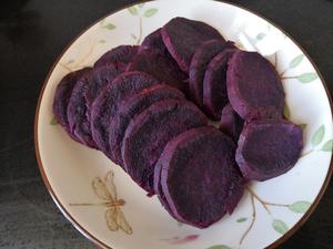 紫薯糯米丸子的做法 步骤2