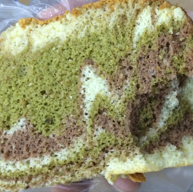 青井老师的三色戚风——抹茶、原味、覆盆子
