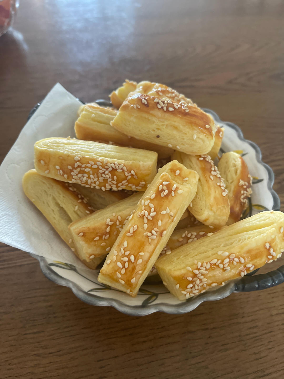 简易开酥方法：杏仁千层酥