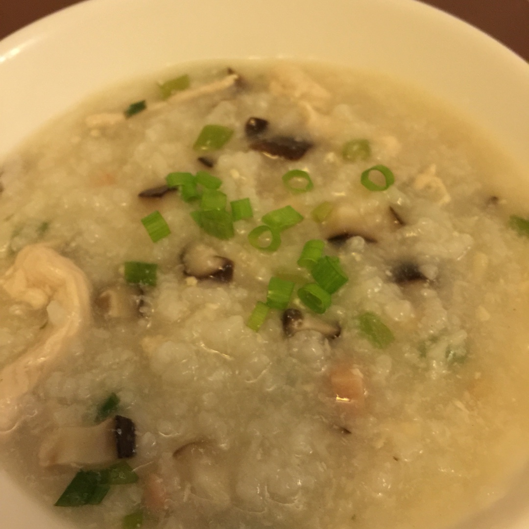 香菇滑鸡粥