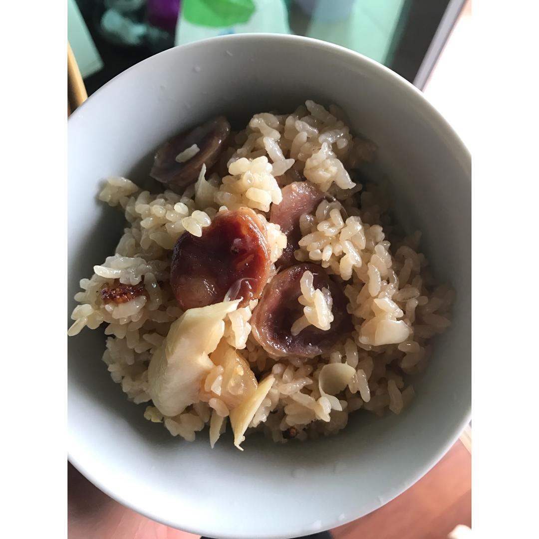 春笋香肠咸肉饭