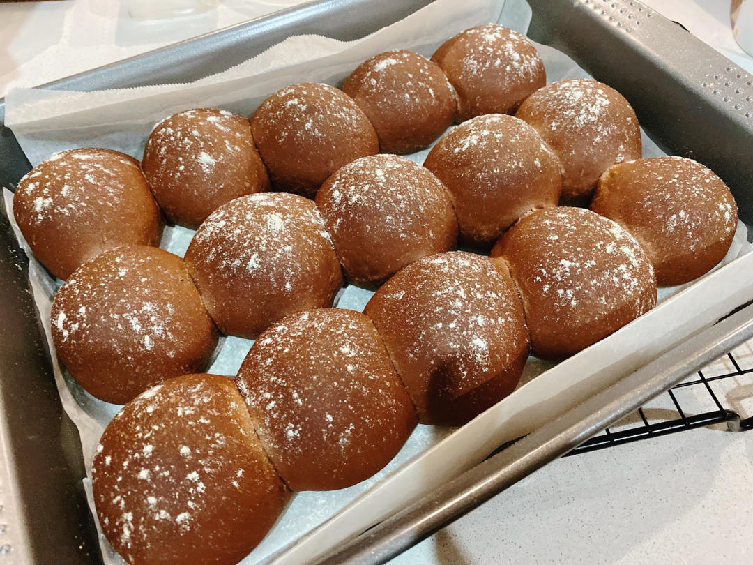 双重巧克力爆浆小餐包
