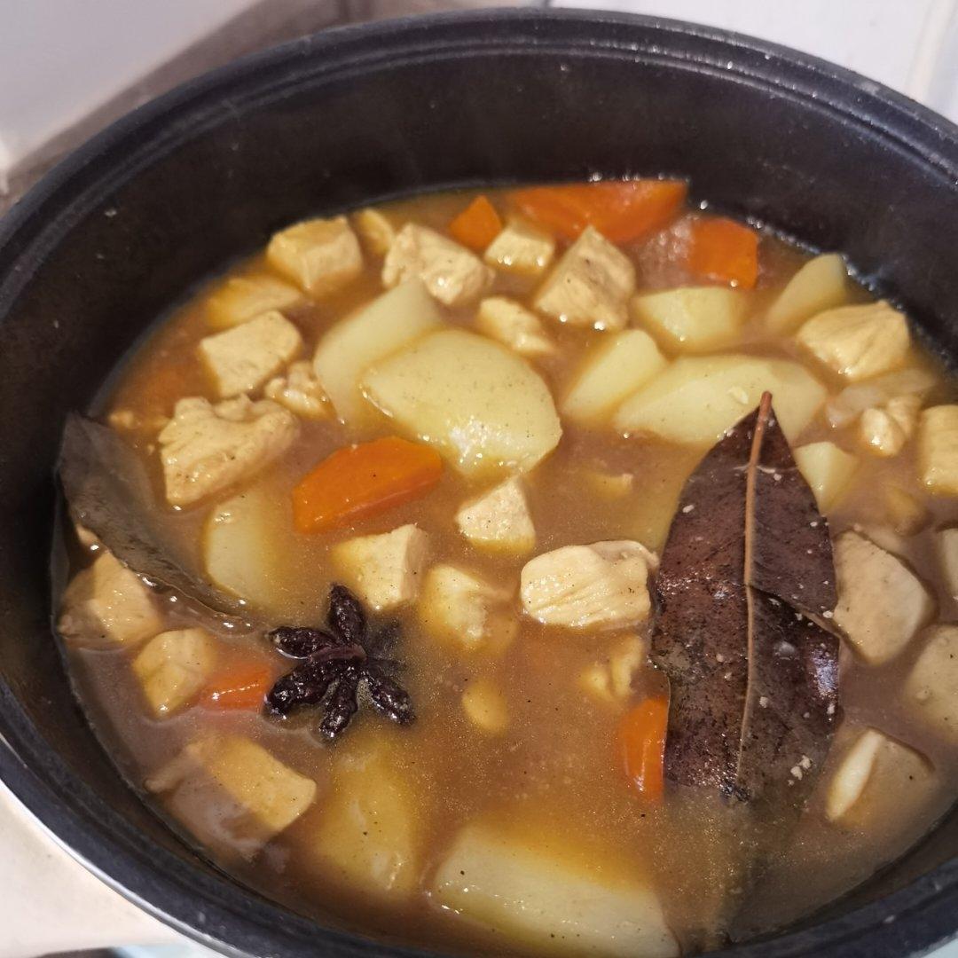 晚饭不费时☞咖喱鸡肉土豆