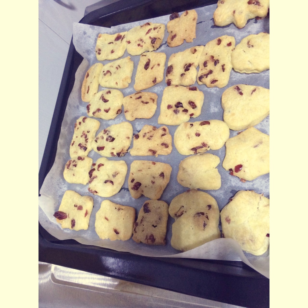 低糖少油版蔓越莓饼干