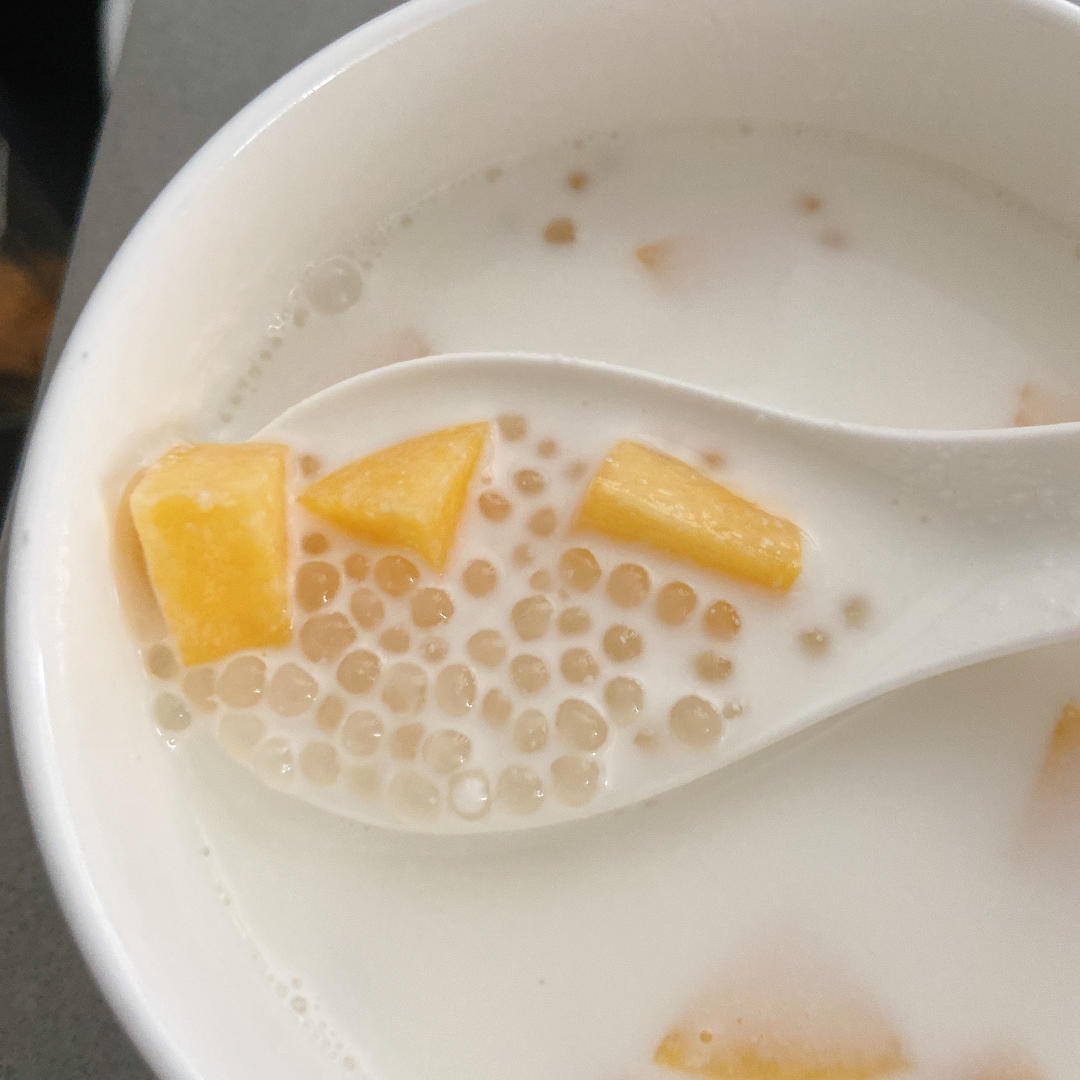 椰汁西米露🤗椰香十足               照步骤來做不失败！