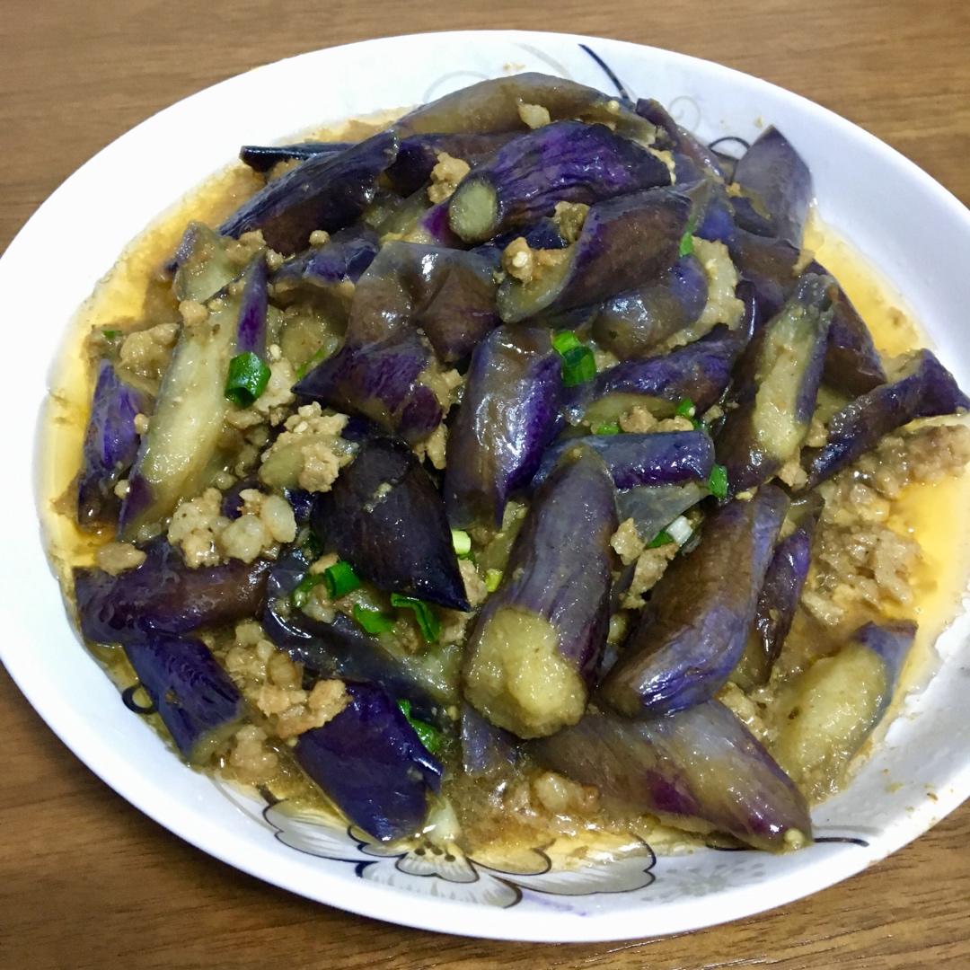红烧肉沫茄子