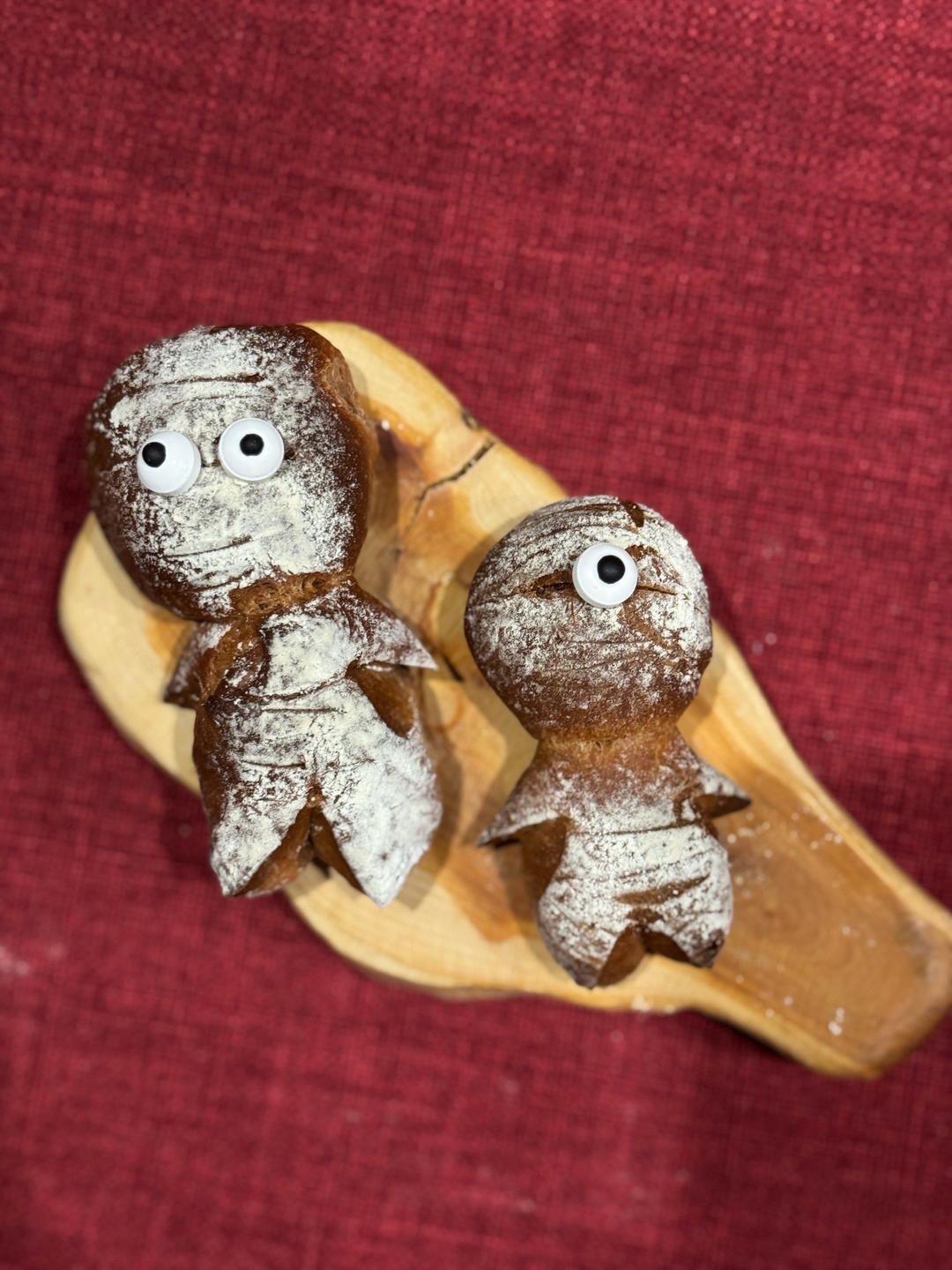 呆萌可爱的🎃万圣节木乃伊面包