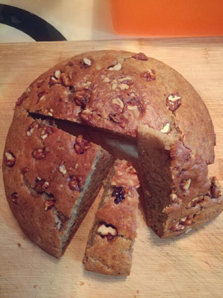 香蕉核桃蛋糕（低油少糖健康版）