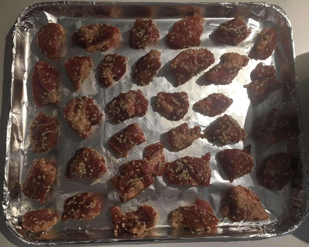 非常简单非常好吃的烤梅花肉