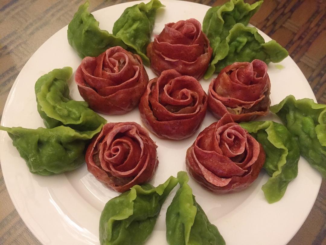 玫瑰花饺子