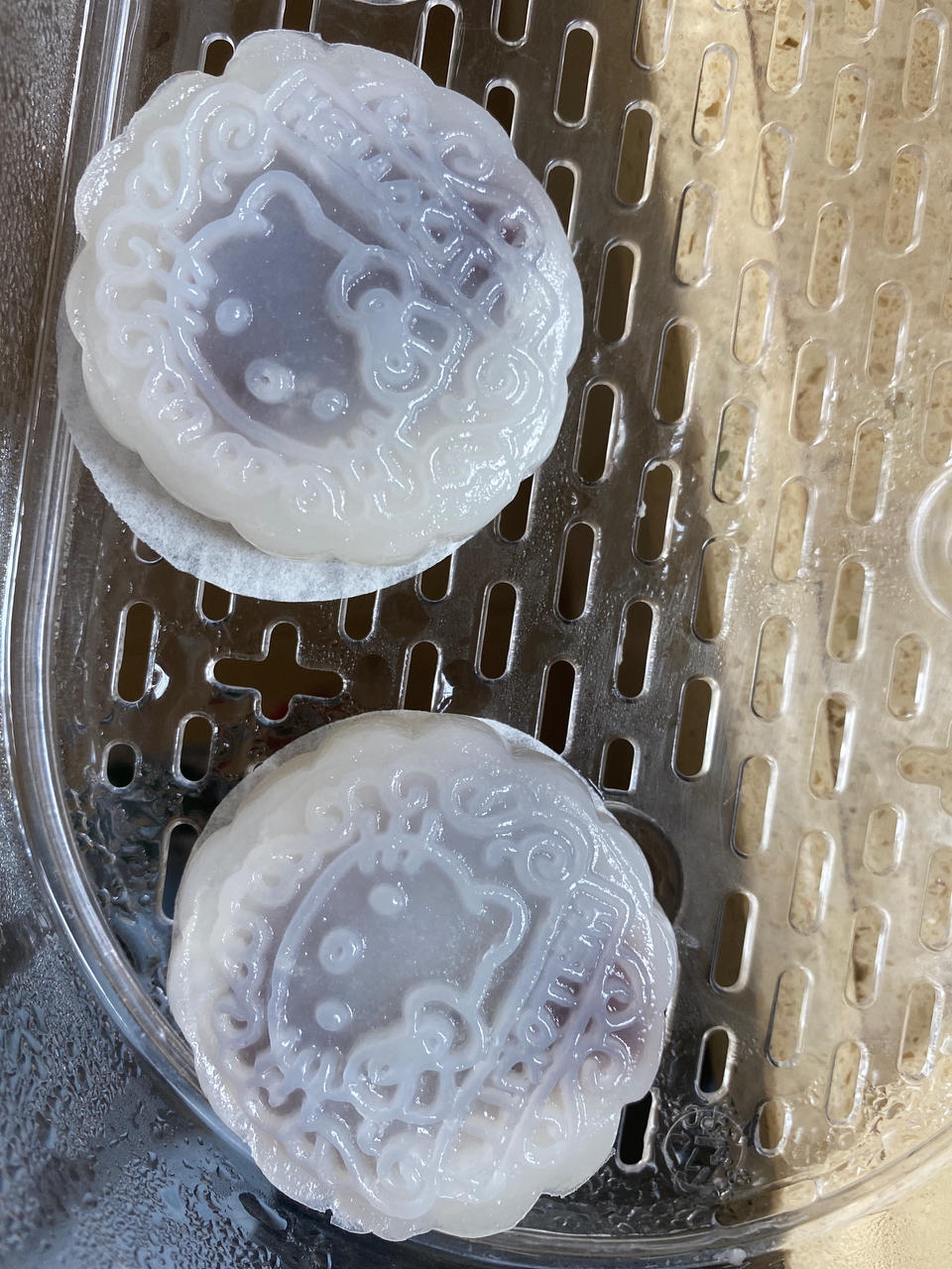 广东经典点心-豆沙水晶饼