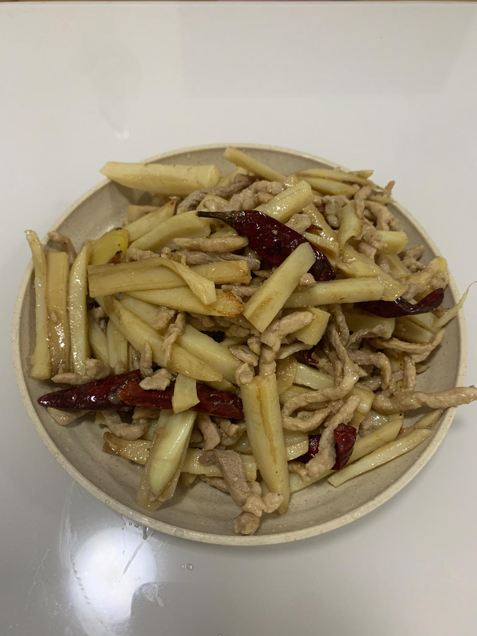 藕丝炒肉