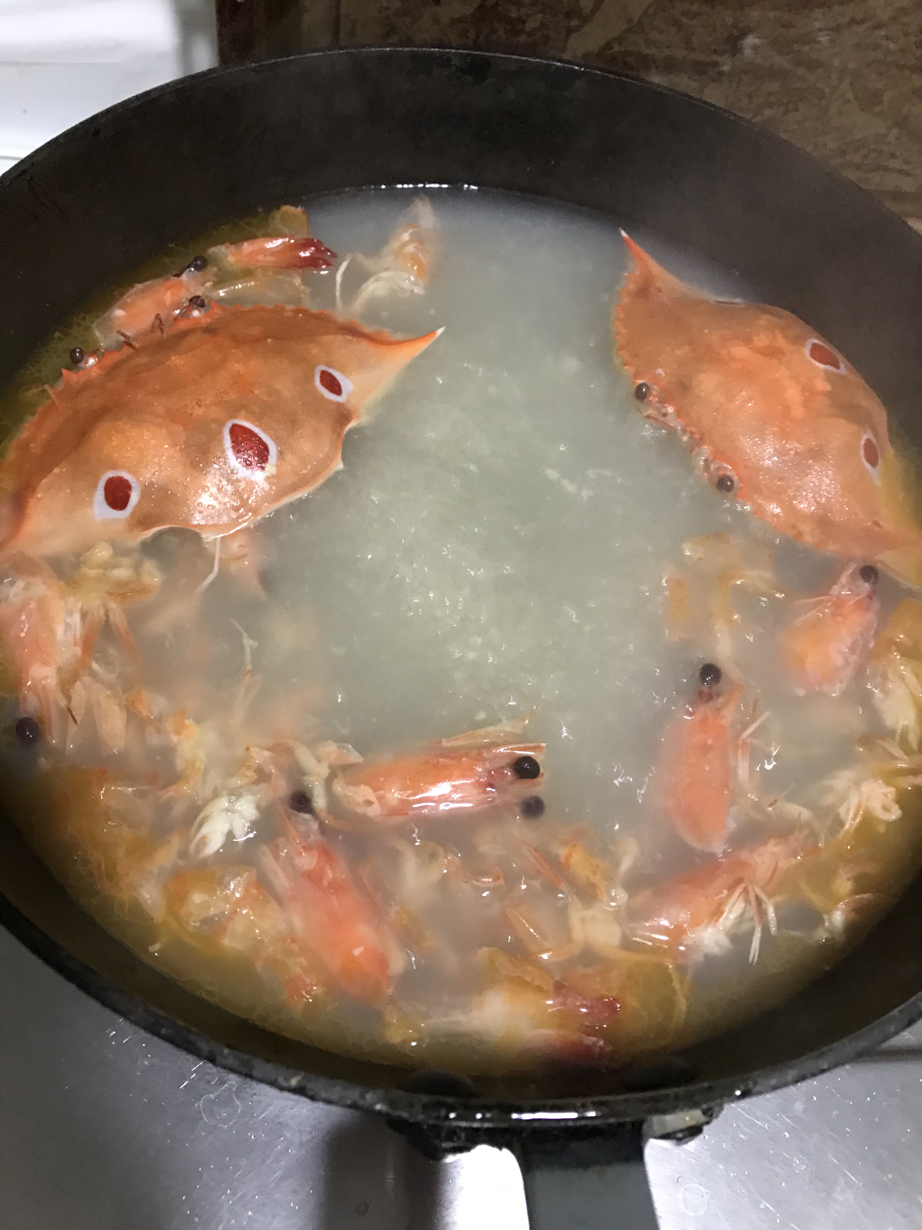 砂锅粥（虾蟹粥）的做法 步骤3