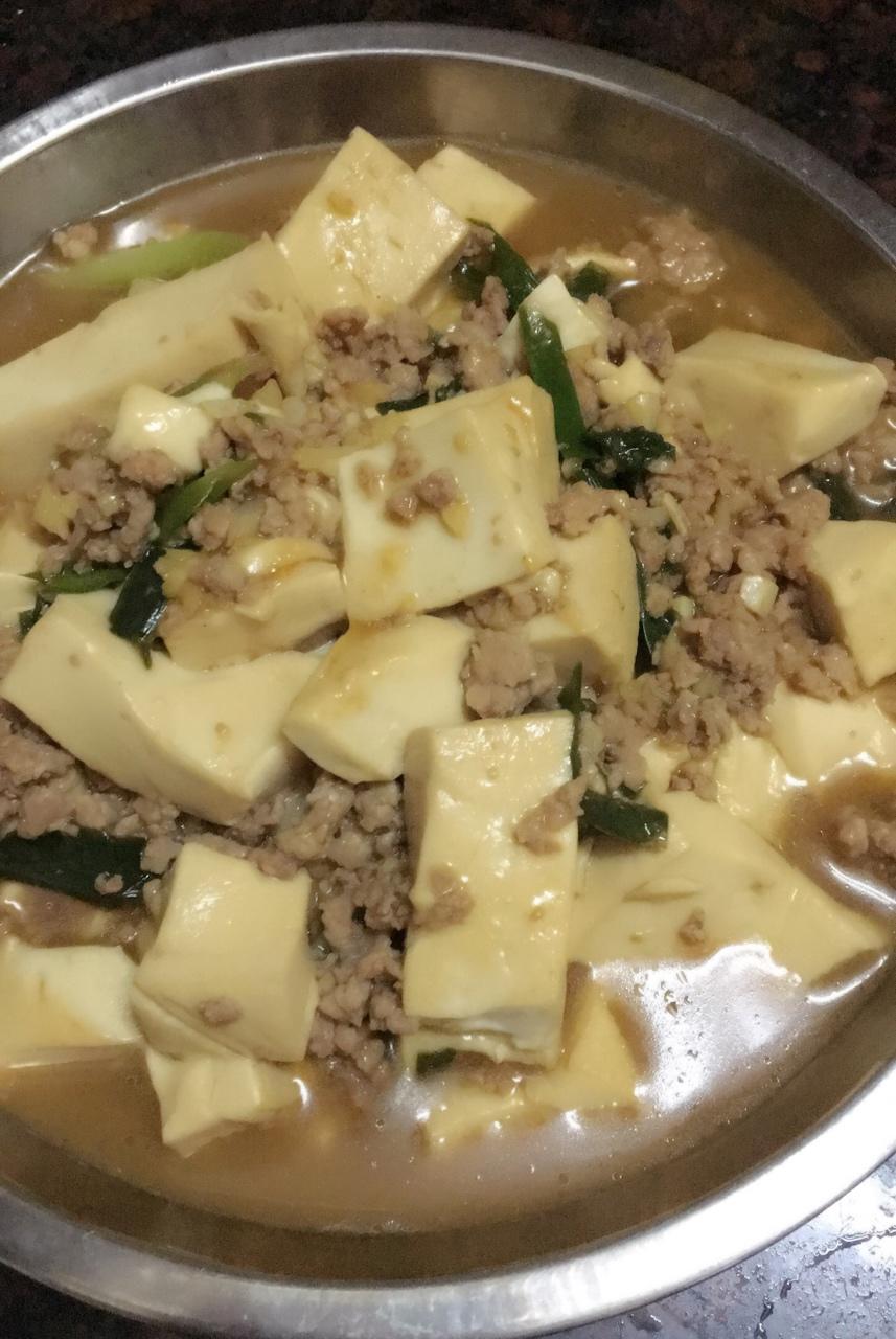 肉末烧豆腐