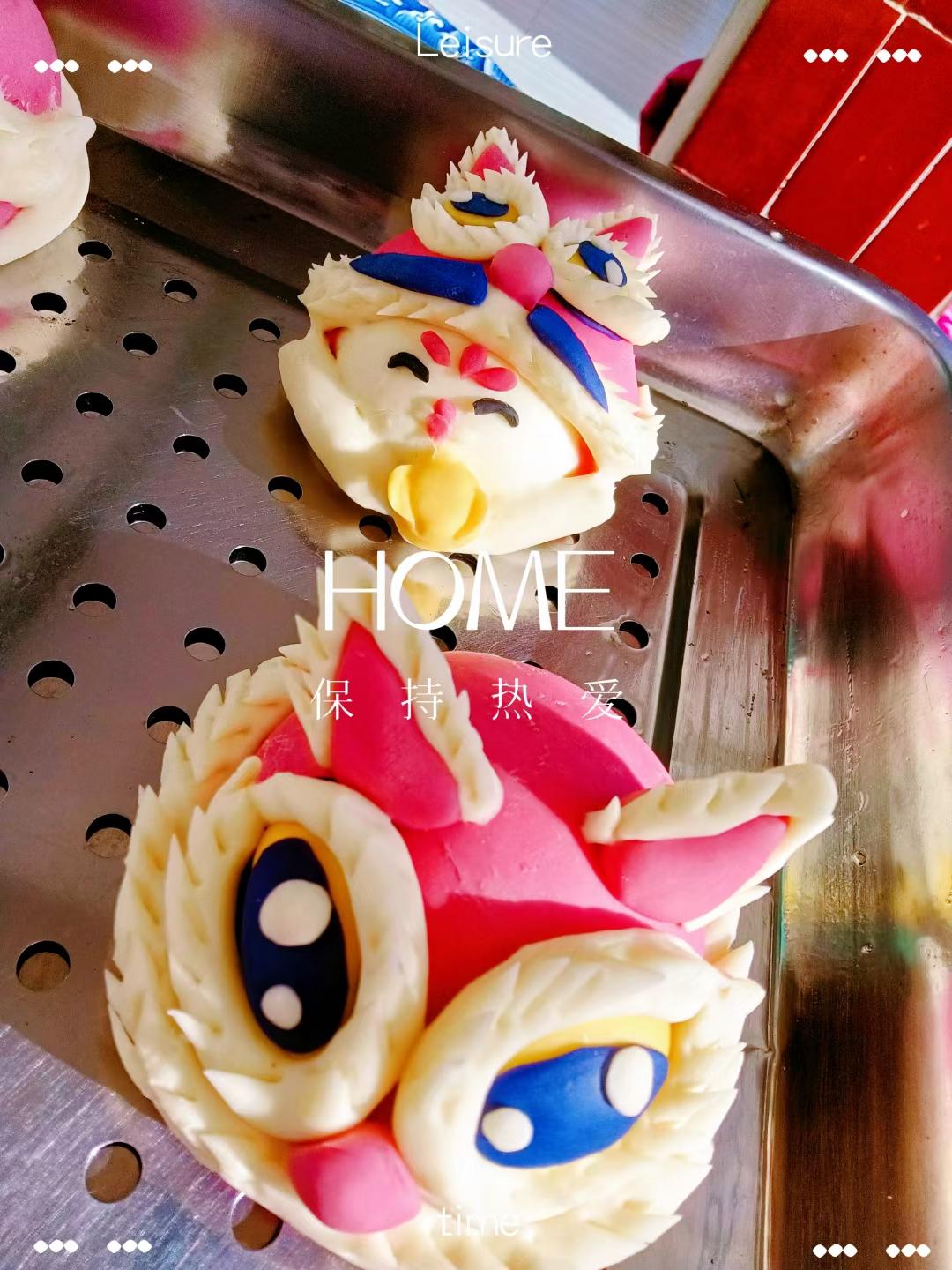 🧨潮·国粹｜萌·醒狮馒头