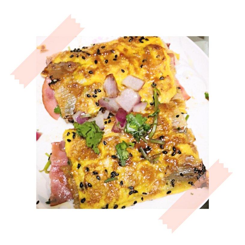 【东北烤冷面】热乎乎的烤冷面，8元吃饱真划算！