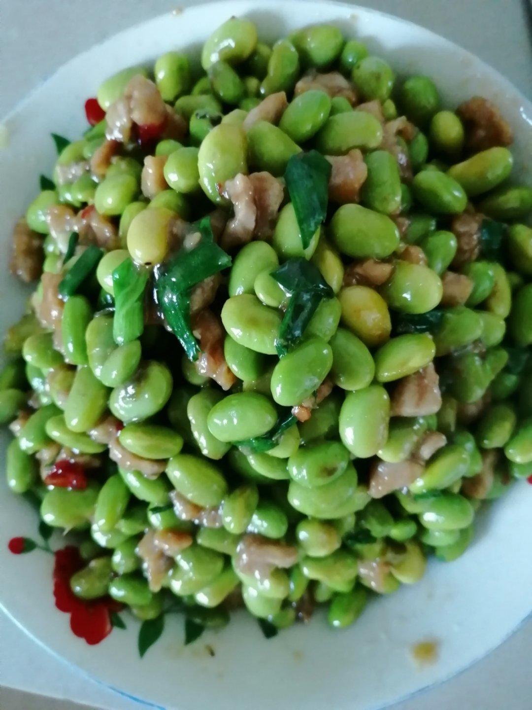 青豆炒肉