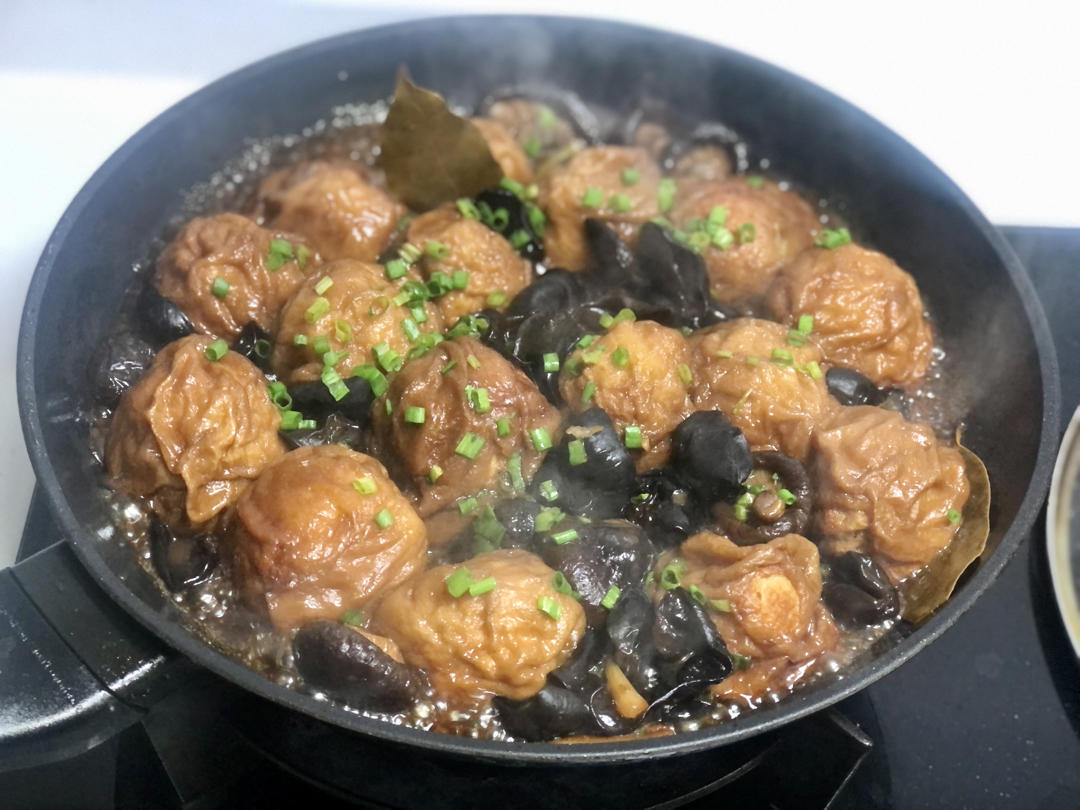 红烧油面筋塞肉