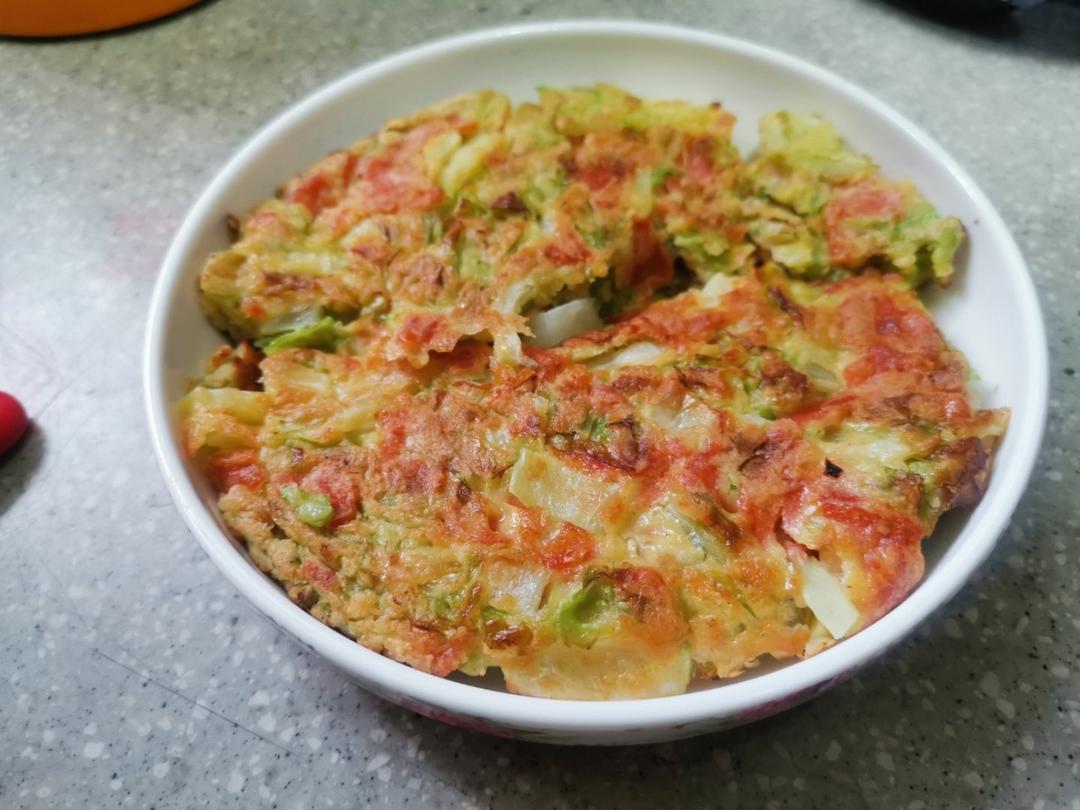 白菜鸡蛋早餐饼