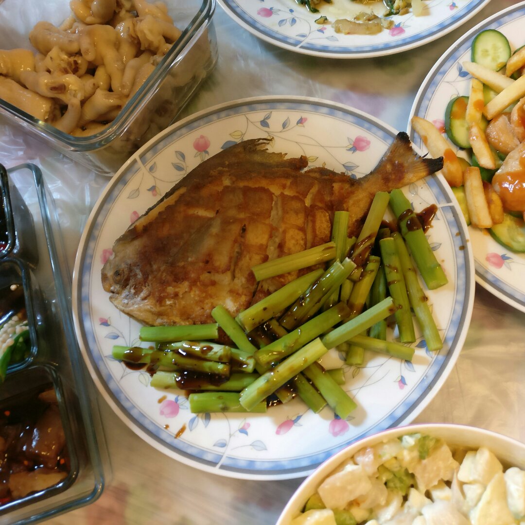 盐煎鲳鱼