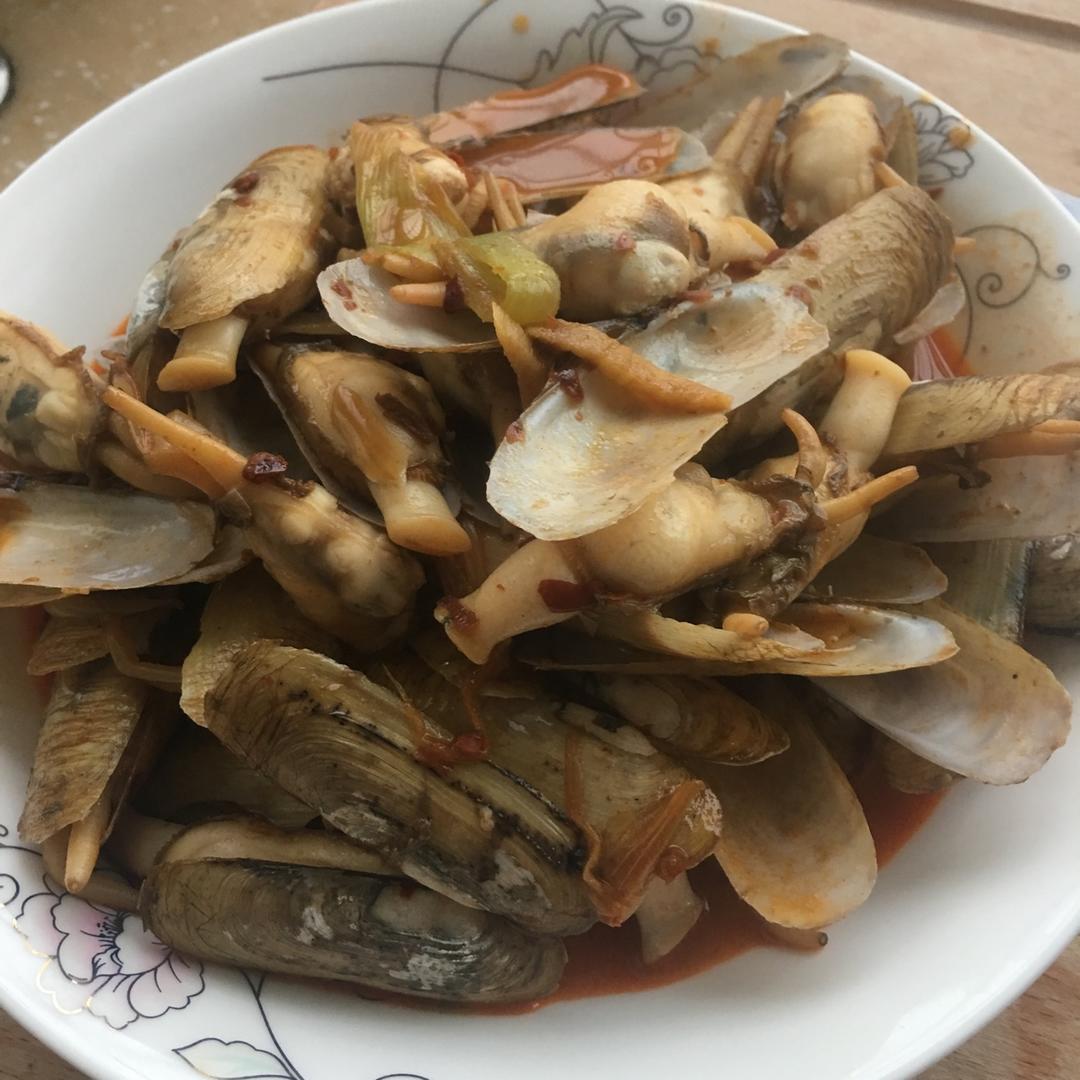 爆炒蛏子