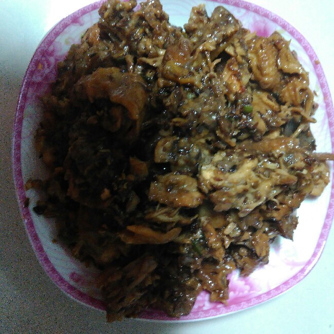 孜然炒鸡架