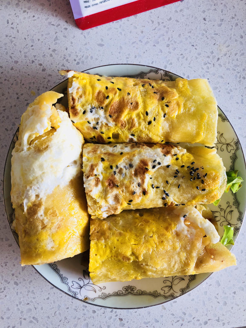 家庭版煎饼果子---快手健康早餐，利用家里现有材料