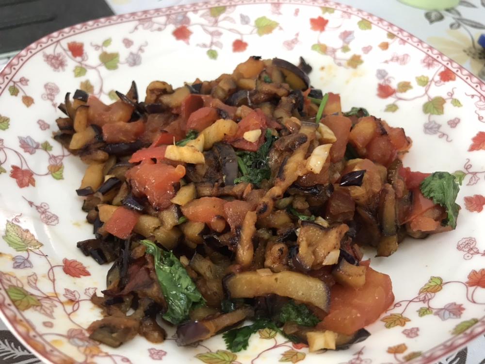 西红柿炒茄子丝