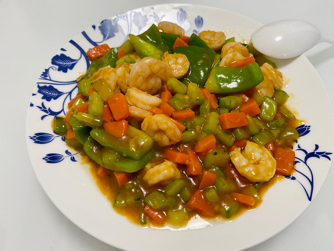 鲜嫩的宫保虾仁🍤