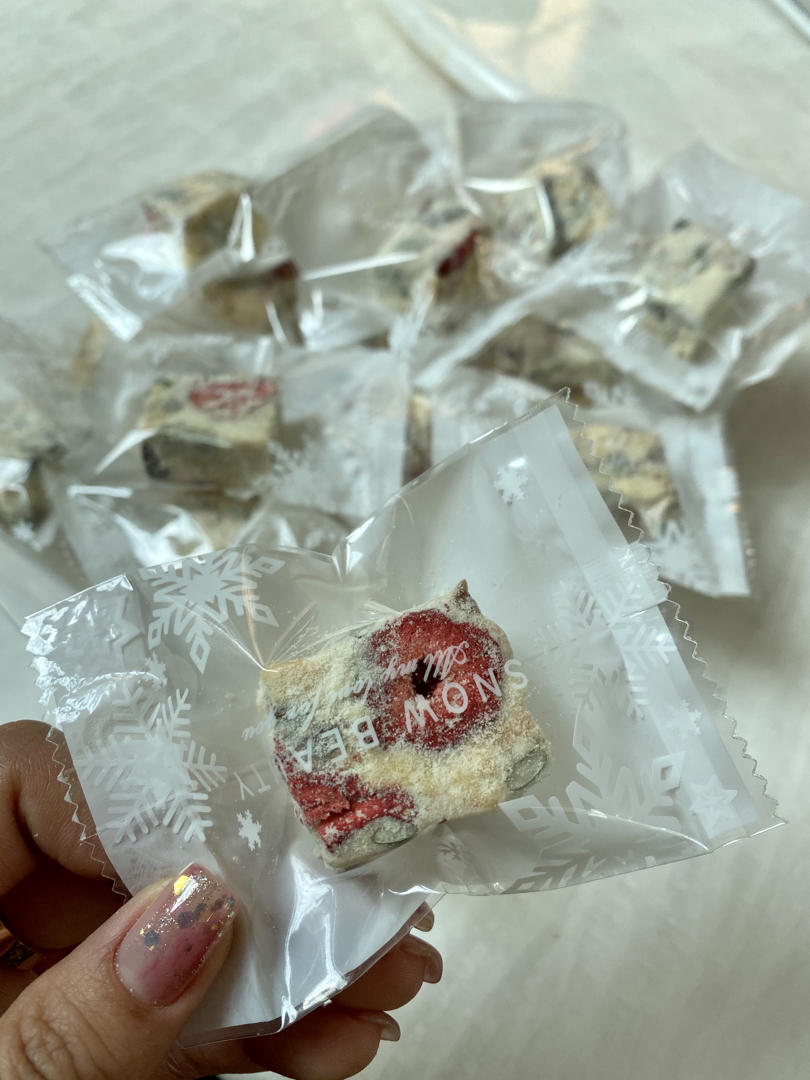 冻干草莓🍓雪花酥