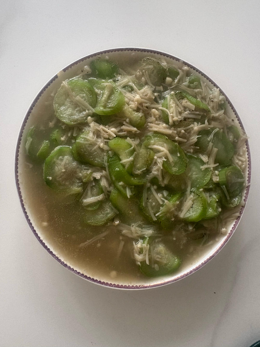 丝瓜金针菇 | 口感这么润的菜不允许你不知道❤️