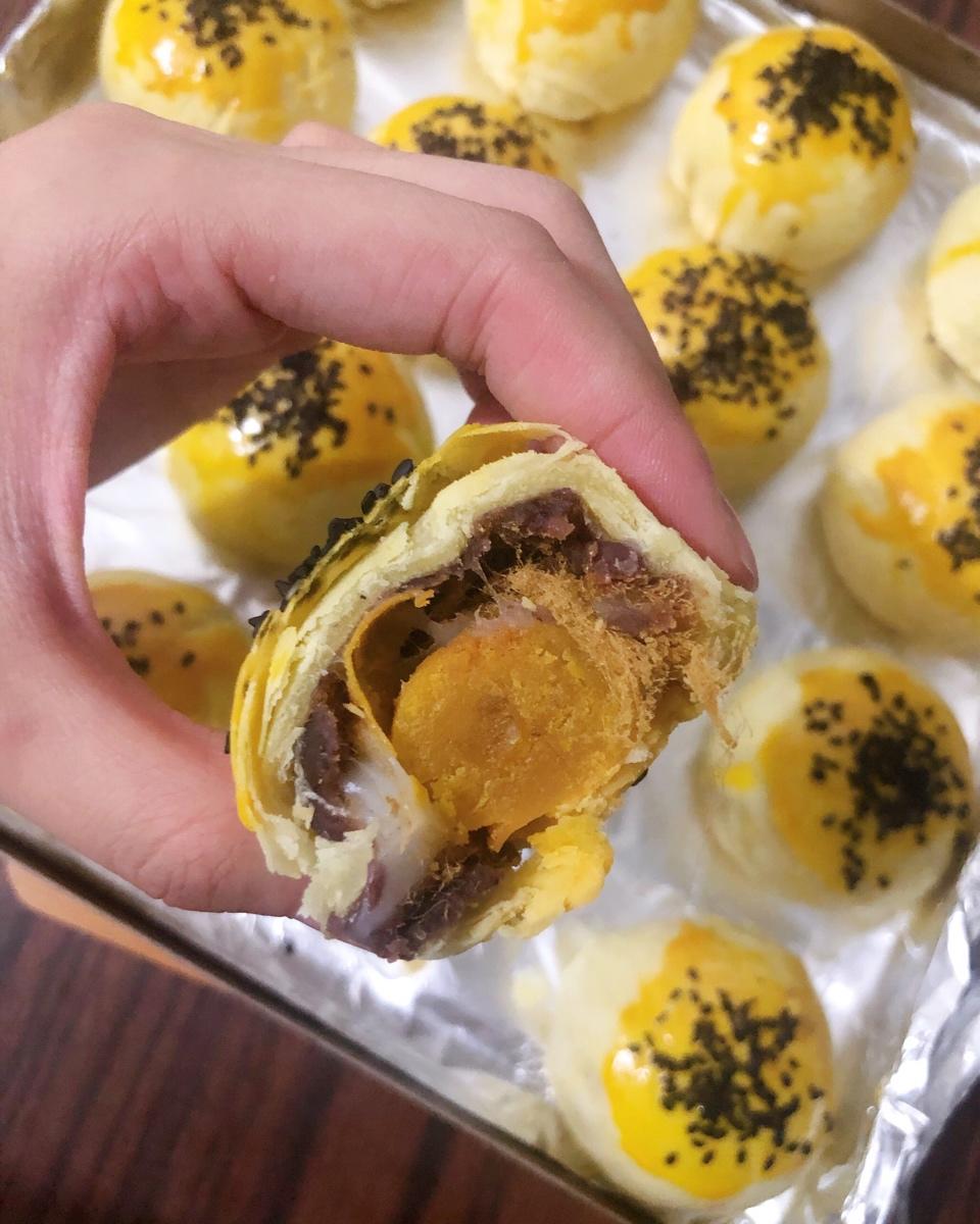 蛋黄酥，只需松弛一次的做法，适合新手