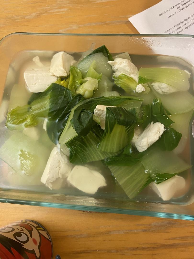青菜豆腐汤