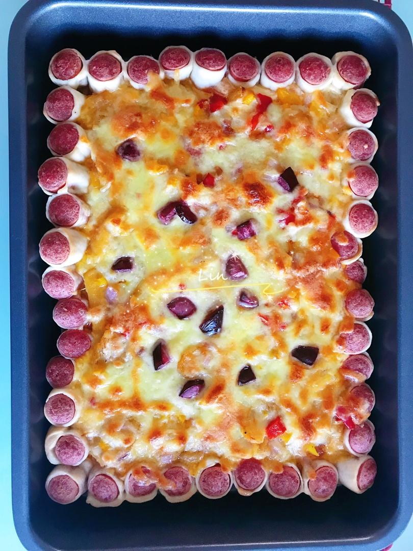 完爆必胜客🍕棒约翰🍕芝士香肠卷边披萨