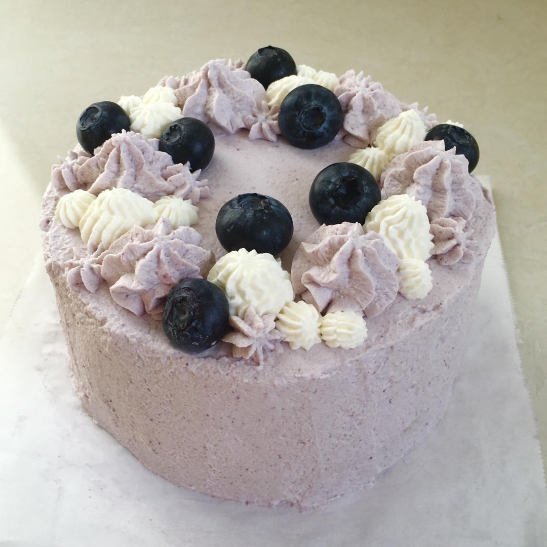 蓝莓奶油蛋糕