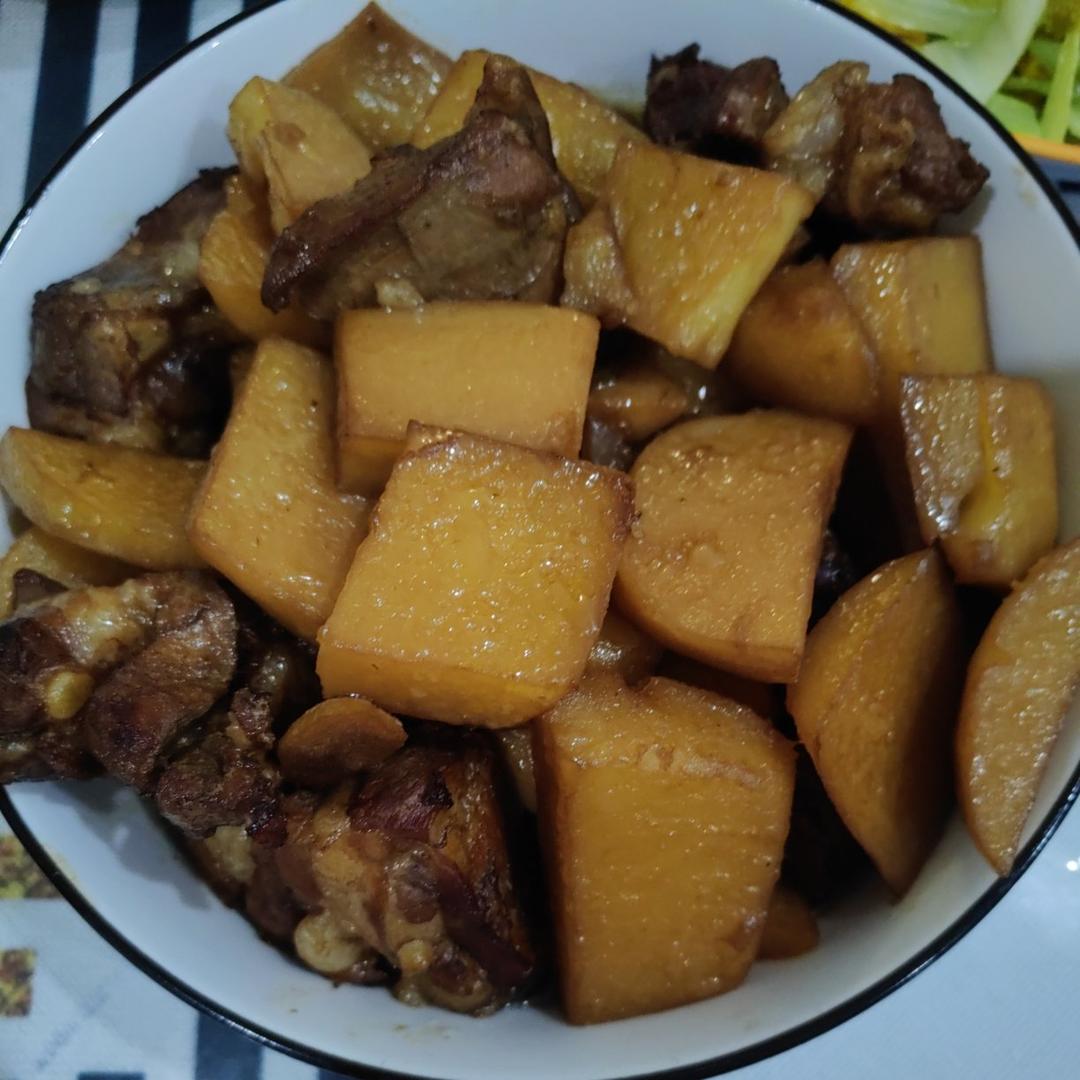 🔥巨好吃的红烧排骨炖土豆❗️懒人版轻松做拿手菜