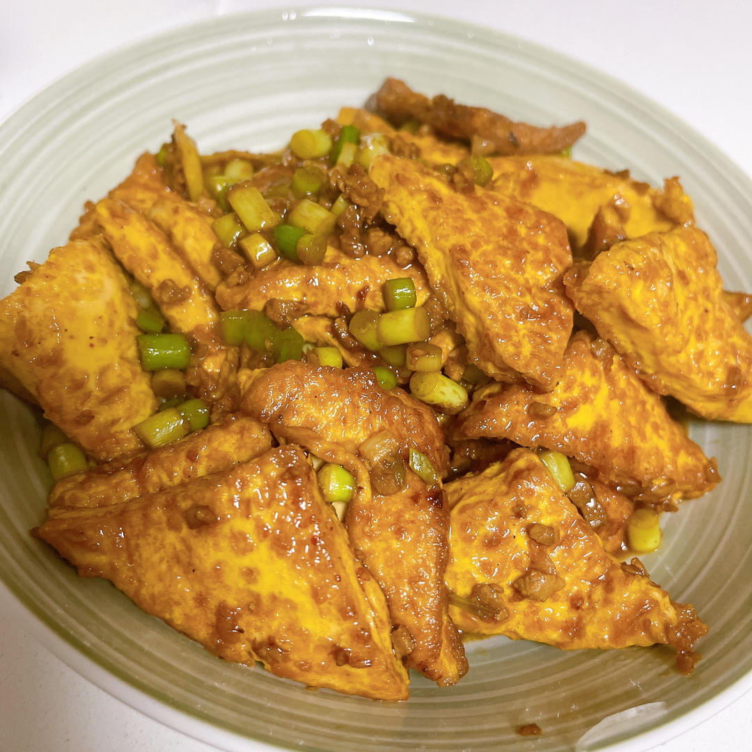 焖煎豆腐