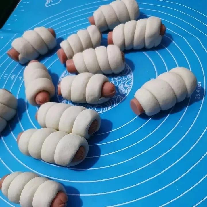 快手火腿卷～一次发酵