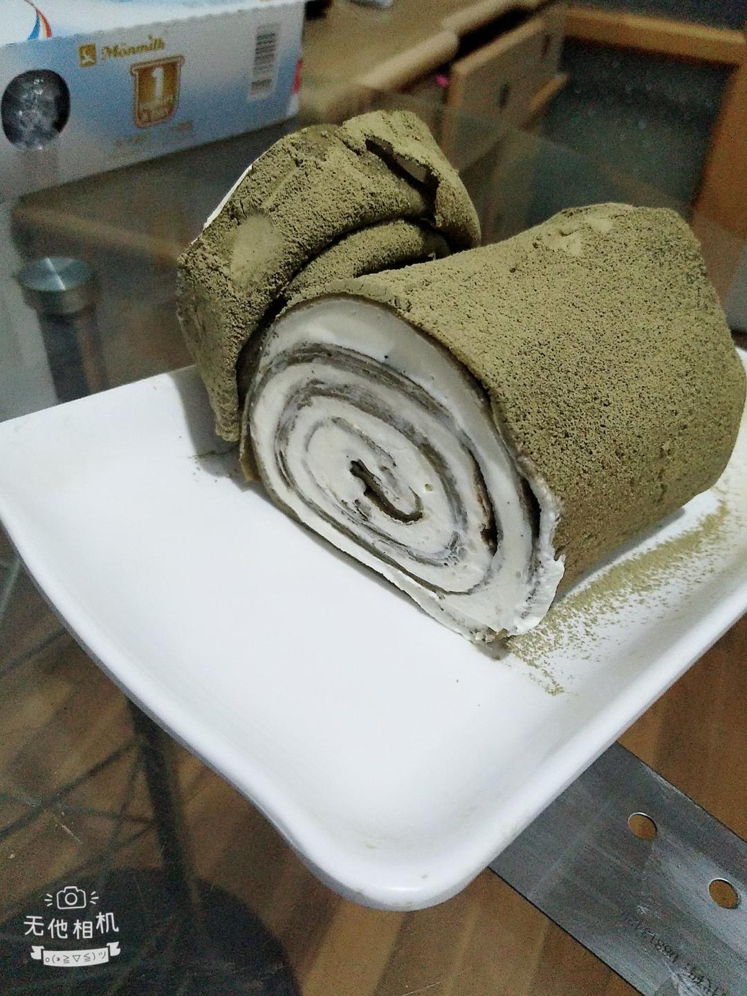 网红食谱│抹茶毛巾卷