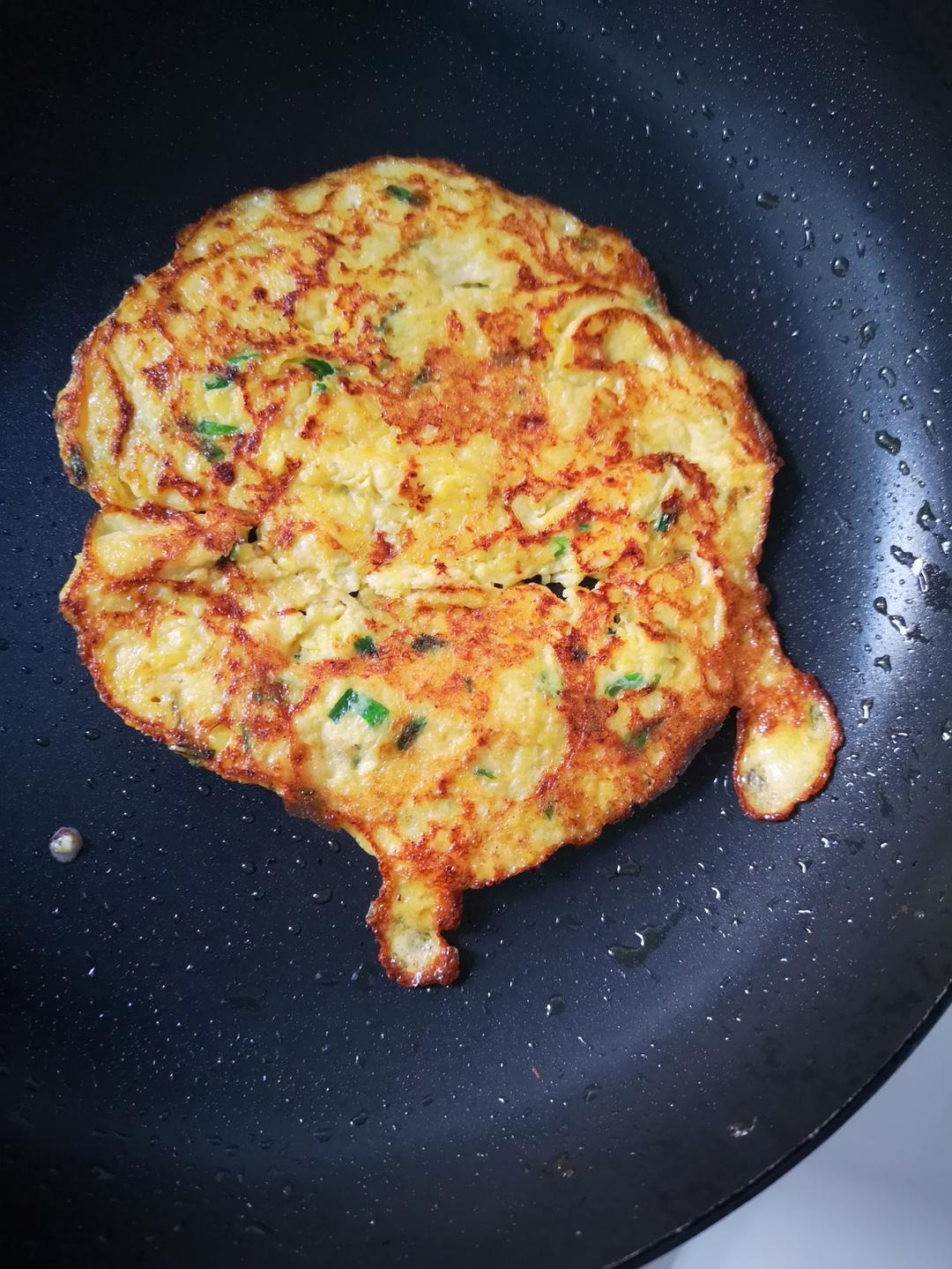 粗粮葱香鲜玉米饼