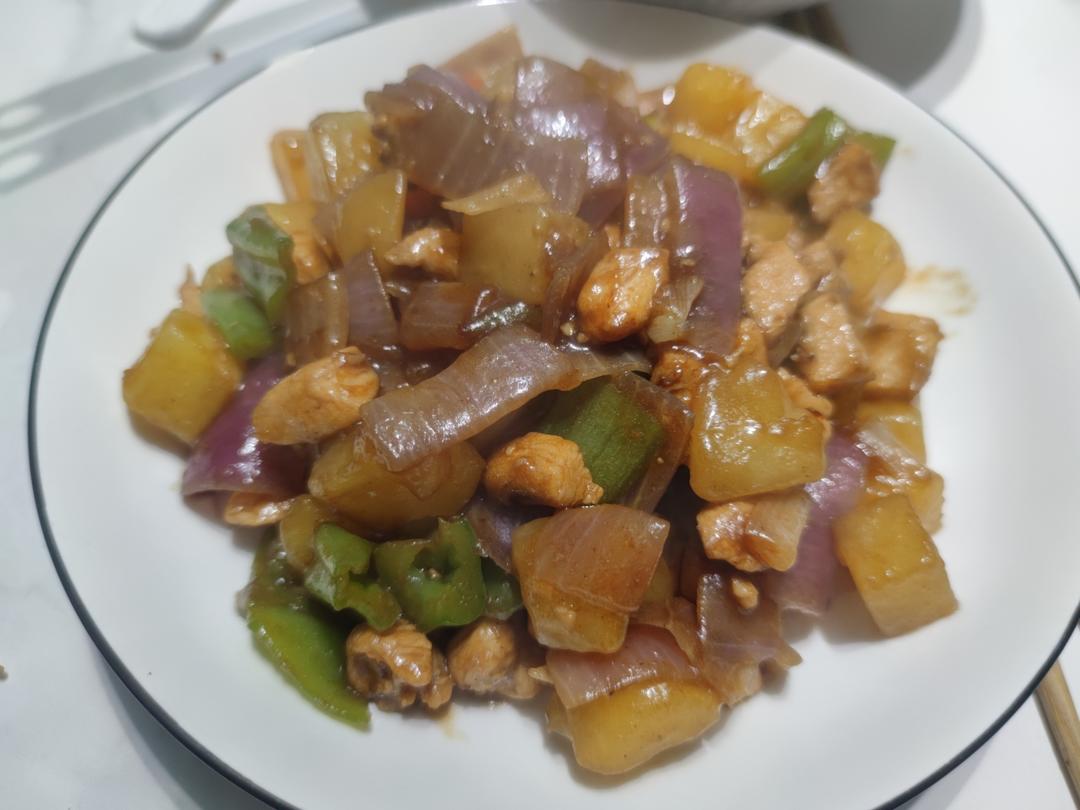 鸡胸肉焖土豆