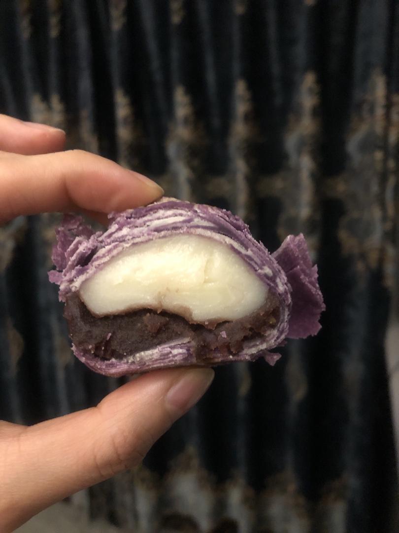拉丝麻薯隔夜冷藏不变硬的实验成功，三夜依然拉丝