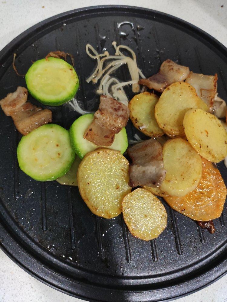 电饼铛 韩式烤五花肉