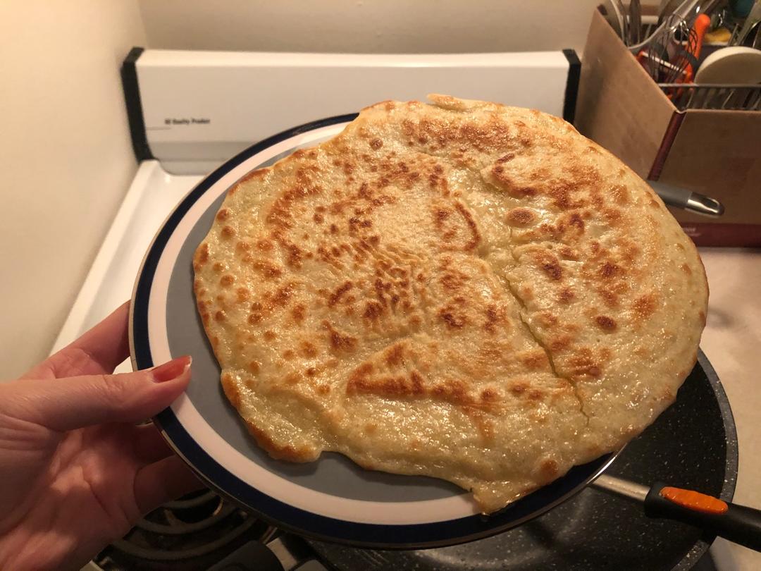 简易小葱鸡蛋软面饼