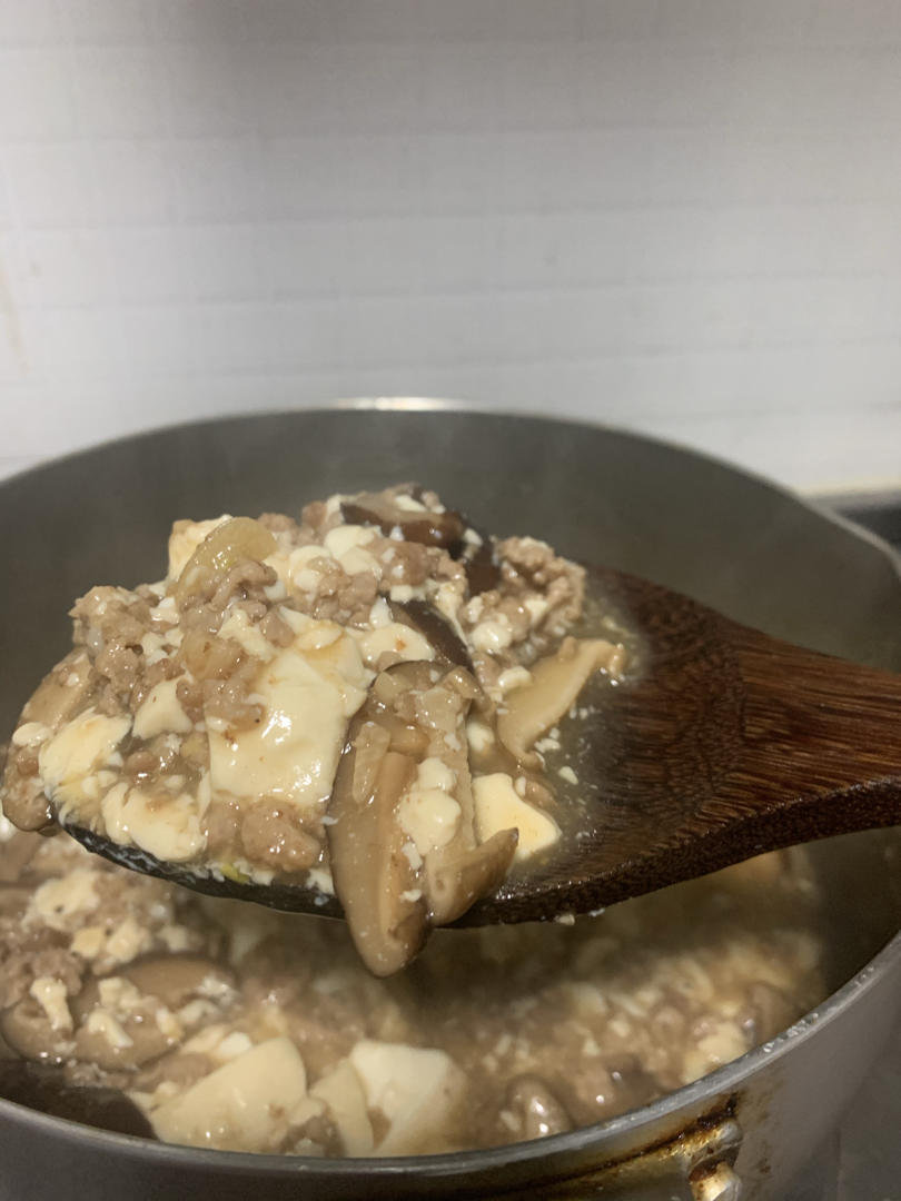 超级下饭的香菇肉沫豆腐