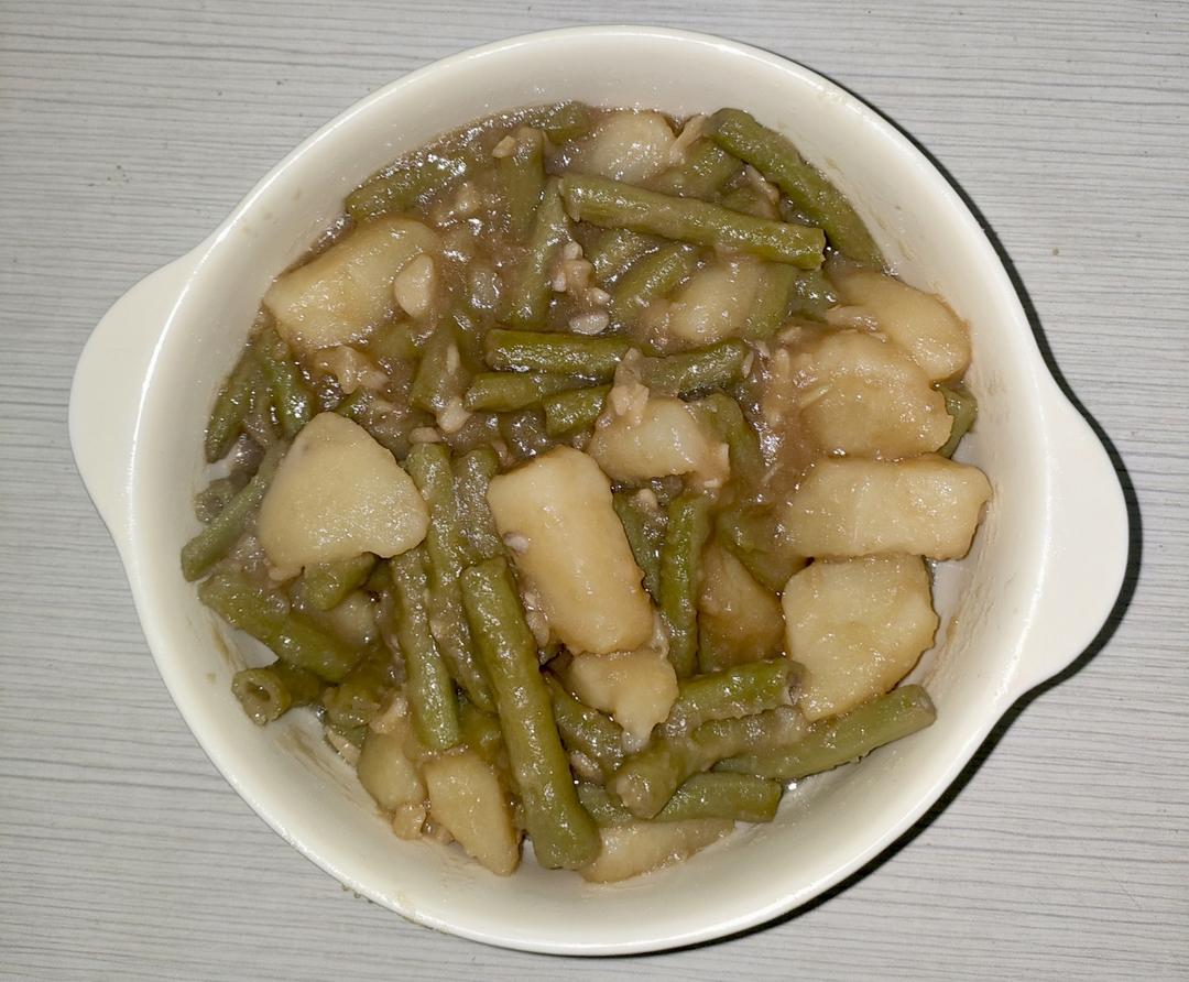 豆角炖土豆极简版💜