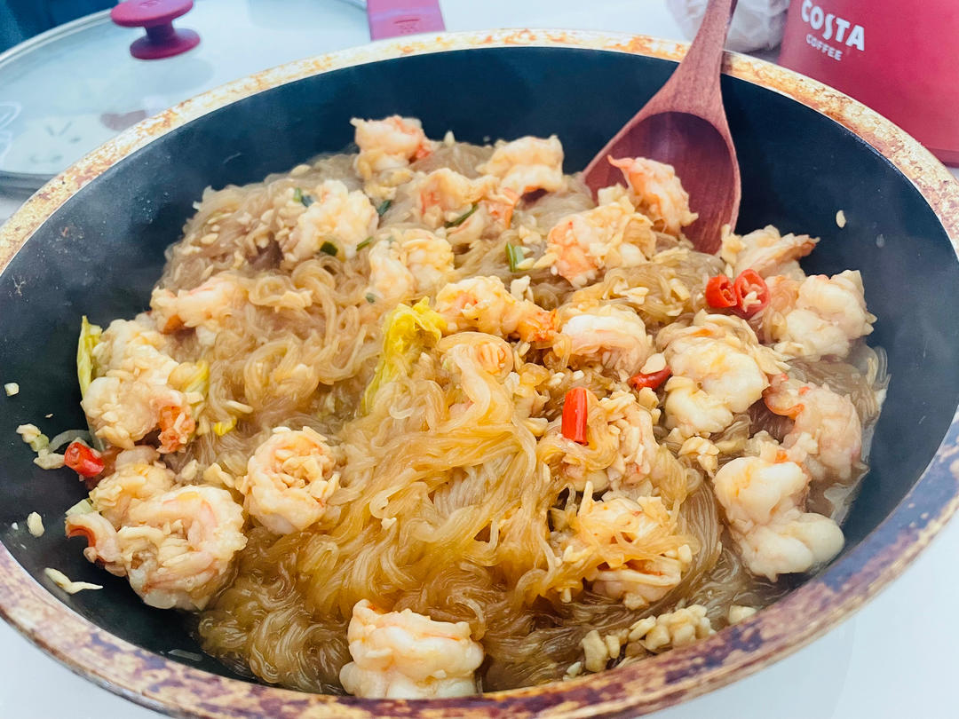 虾仁粉丝煲