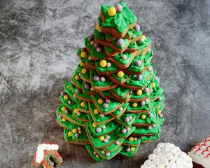 圣诞节🎄糖霜饼干圣诞树🎄圣诞小屋的做法 步骤16